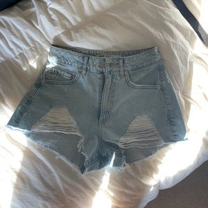 Denim shorts
